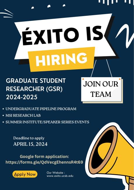 EXITO is Hiring flyer 